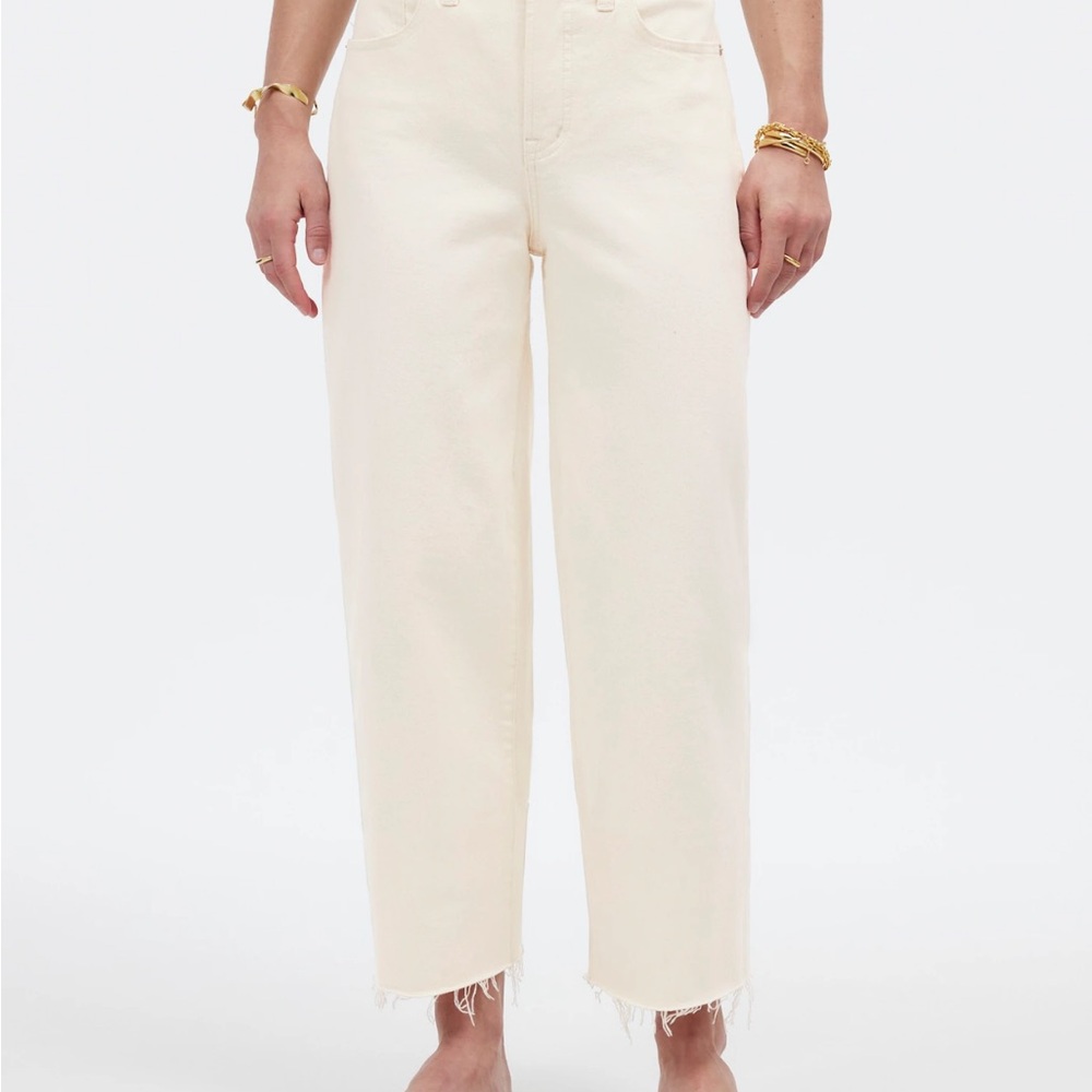 Madewell perfect vintage wide leg crop Jean  l